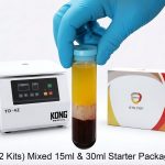 BTR PRP Mixed Starter Package including 6 FDA-cleared 15ml kits, 6 30ml kits, and the Kong Medical KM-TD-4Z centrifuge.